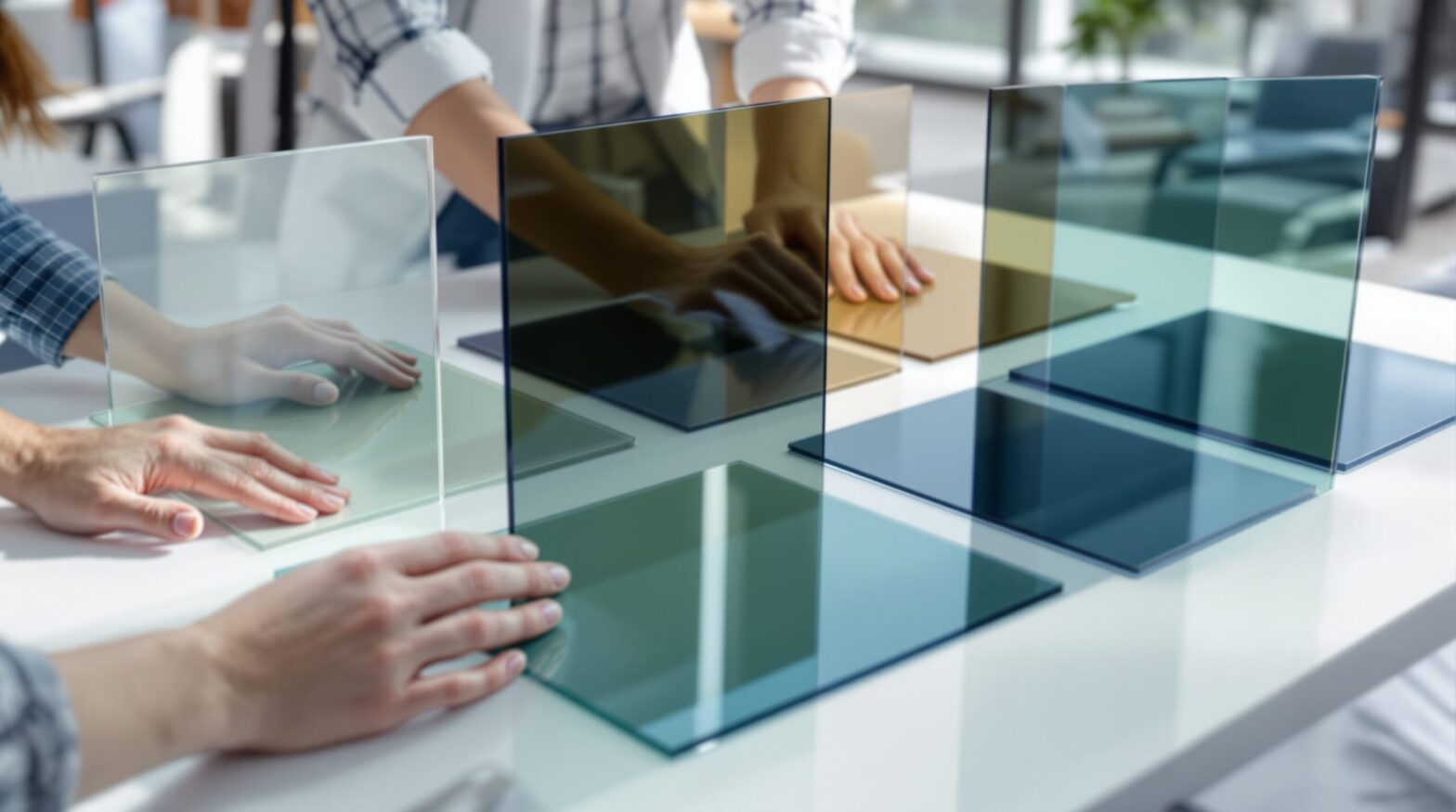 nuancier vitre teintee